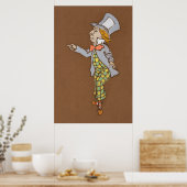 Alice en Wonderland Forest Character Painting-6 Poster (Keuken)