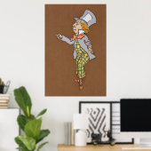Alice en Wonderland Forest Character Painting-6 Poster (Thuiskantoor)