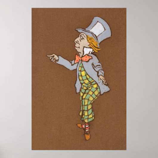 Alice en Wonderland Forest Character Painting-6 Poster (Voorkant)