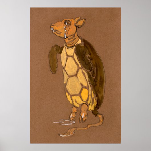 Alice en Wonderland Forest Character Painting-7 Poster (Voorkant)