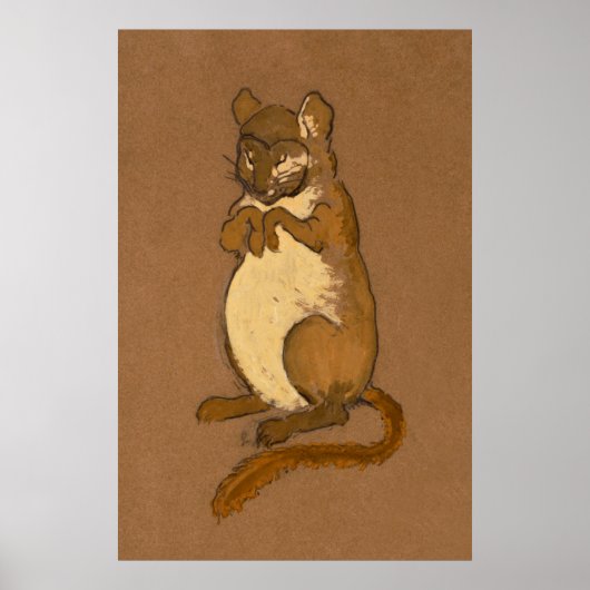 Alice en Wonderland Forest Character Painting-8 Poster (Voorkant)