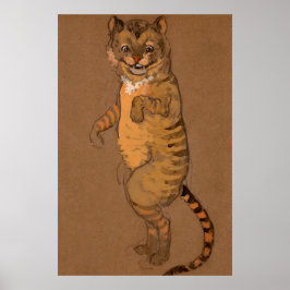 Alice en Wonderland Forest Character Painting-9 Poster