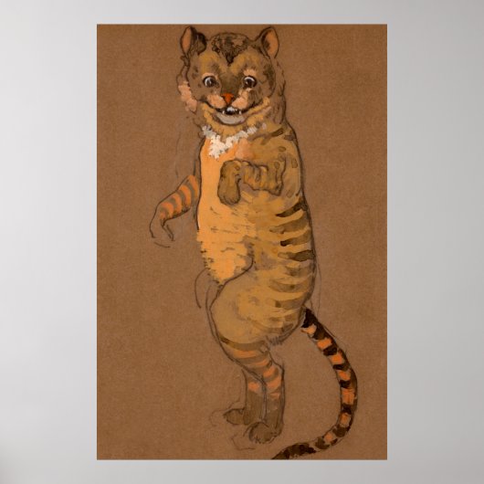 Alice en Wonderland Forest Character Painting-9 Poster (Voorkant)