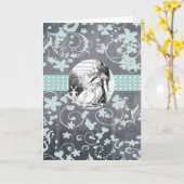 Alice en Wonderland Wenskaart Kaart (Gele Bloem)