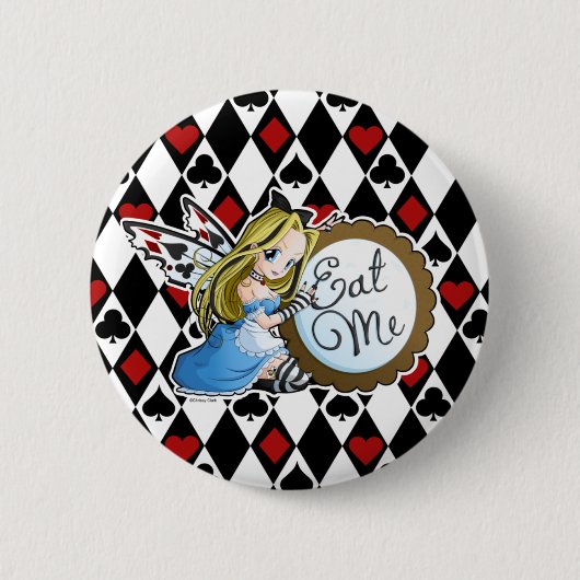 Alice Fairy-Eat Me Anime Button (Voorkant)