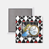Alice Fairy-Eat Me Anime Square Magnet (Voorkant / Achterkant)