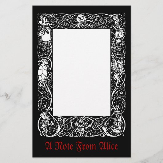 Alice Fancy Grens Briefpapier (Voorkant)