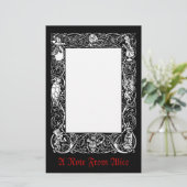 Alice Fancy Grens Briefpapier (Staand voorkant)