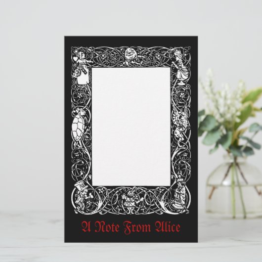  Alice Fancy Grens Briefpapier (Staand voorkant)