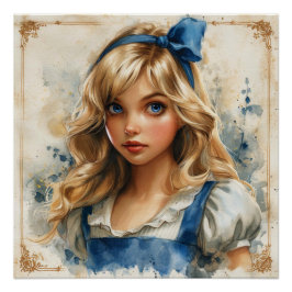 Alice' Fantasie: Wonderland Grillen Perfect Poster