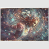 Alice' Fantasievolle Waterverf Herfst Decoupage Tissuepapier (Voorkant)