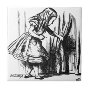 Alice Finds een Deur Tegeltje