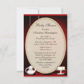 Alice & Flamingo Birds & Cages Baby shower Kaart (Achterkant)