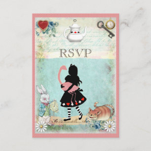 Alice, Flamingo & Cheshire Cat RSVP