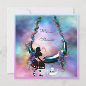 Alice & Flamingo Hanging Moon Vrijgezellenfeest Kaart (Voorkant)