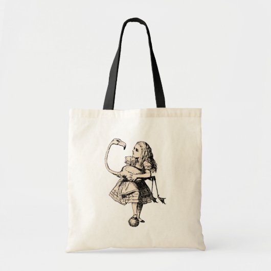 Alice & Flamingo in Wonderland Tote Bag (Voorkant)