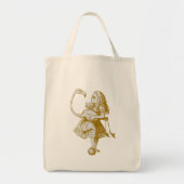  Alice & Flamingo in Wonderland Tote Bag (Voorkant)