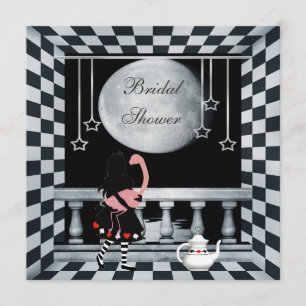 Alice, Flamingo & Moon Vrijgezellenfeest Kaart