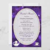 Alice & Flamingo Paarse Moon Vrijgezellenfeest Kaart (Achterkant)