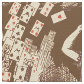 Alice Flying Cards Sepia Stof (Close Up)