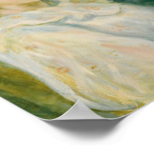 Alice Gamby en Buste | Berthe Morisot Poster (Hoek)