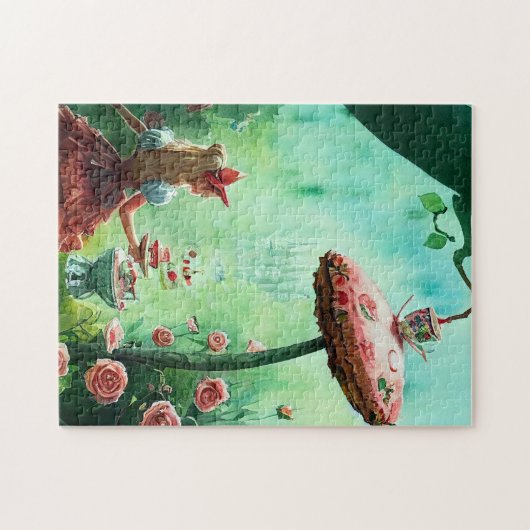 Alice geïnspireerd in Wonderland Legpuzzel (Horizontaal)