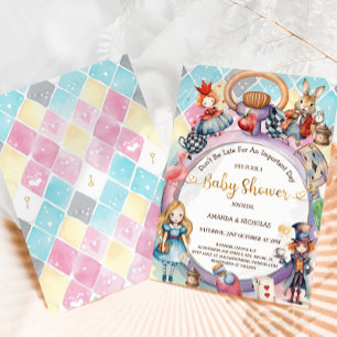 Alice Gekke Hoedenmakerin Hartenkoningin Baby Show Kaart