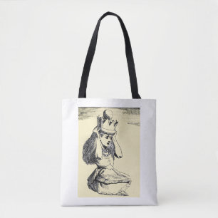 Alice gekroond tot koningin Alice doet de kroon op Tote Bag