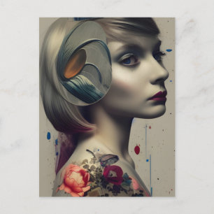 Alice Gemengde Media Briefkaart