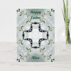 ALICE ~ Gepersonaliseerd paaskaartpatroon ~ Feestdagen Kaart