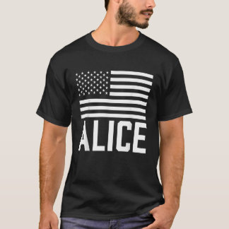Alice Gepersonaliseerde voornaam Verjaardag USA T-shirt