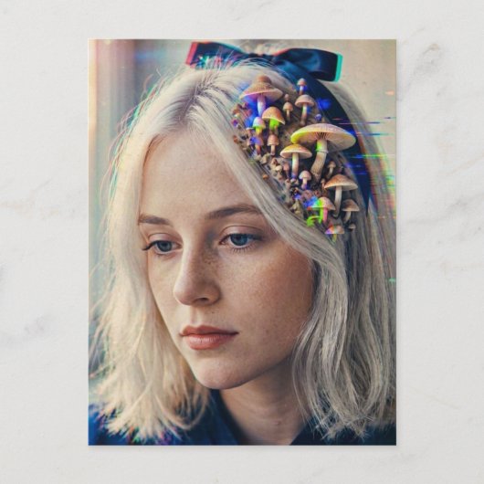 Alice Glitch Briefkaart (Voorkant)