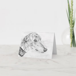 Alice - Greyhound art card (a10) Kaart