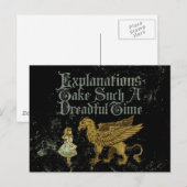 Alice Griffin legt zo'n vreselijke ti uit Briefkaart (Voorkant / Achterkant)