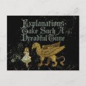 Alice Griffin legt zo'n vreselijke ti uit Briefkaart (Voorkant)