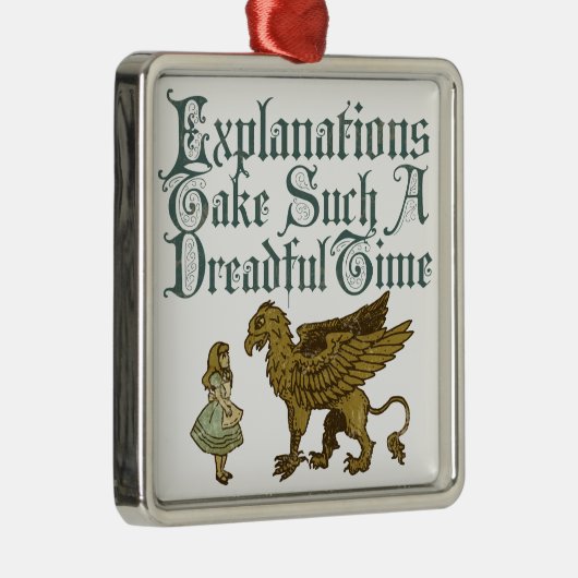 Alice Griffin Verklaringen Metalen Ornament (Rechts)