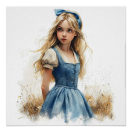 Alice' grilligheid losgelaten: Wonderland-grilligh Perfect Poster