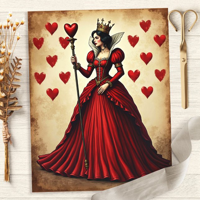 Alice Hartenkoningin Scepter Scrapbook Papier (Creator heeft geüpload)