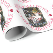 Alice Herfsten neer de Konijnenhol aan Wonderland Cadeaupapier (Rol Hoek)
