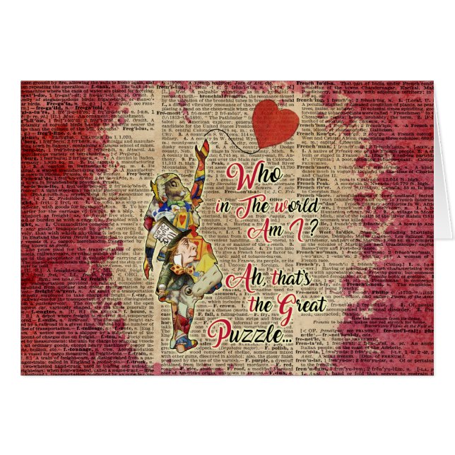 Alice, het Gekke Citaat van de Collage van de (Voorkant Horizontaal)