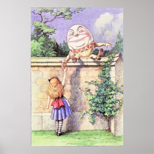 Alice & Humpty Dumpty Volledige Kleur Poster (Voorkant)
