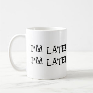 alice ik ben laat koffiemok