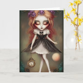 Alice Illustration Kaart (Gele Bloem)