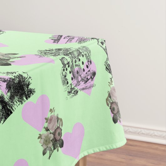 Alice im Wunderland - Alice in Wonderland Hearts Tafelkleed (Voorbeeld)
