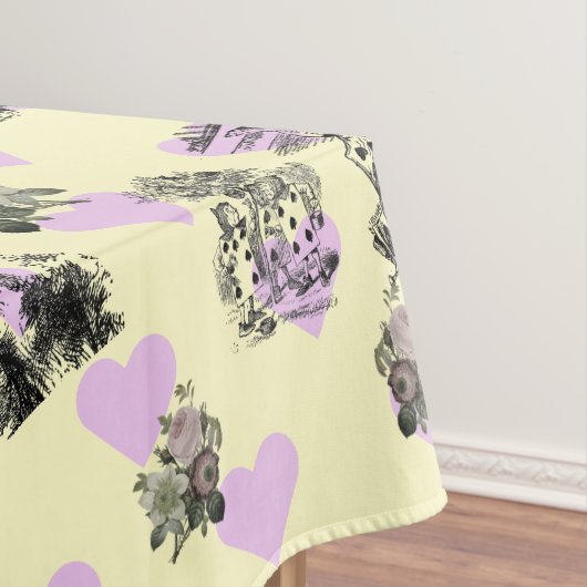 Alice im Wunderland - Alice in Wonderland Hearts Tafelkleed (Voorbeeld)