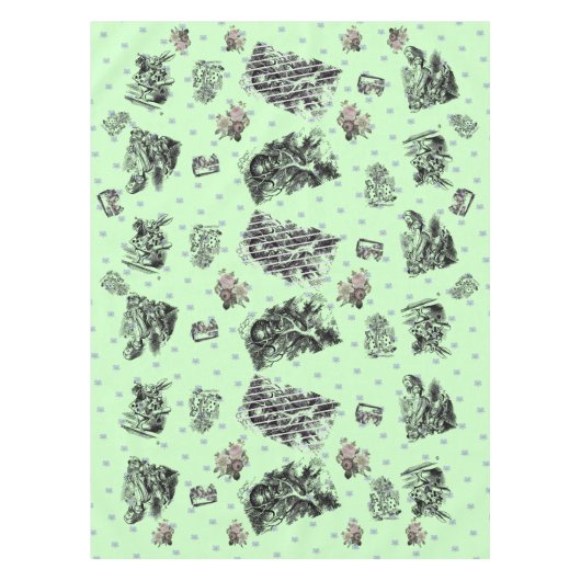 Alice im Wunderland - Alice in Wonderland pastel Tafelkleed (Voorkant)