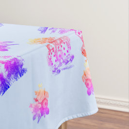 Alice im Wunderland - Alice in Wonderland pastel Tafelkleed