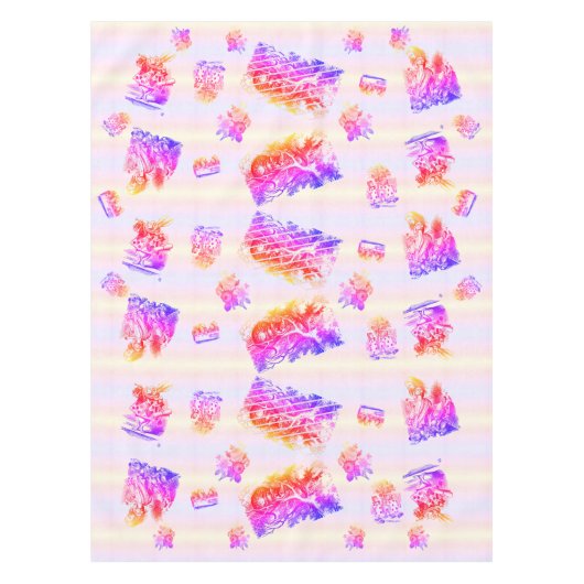 Alice im Wunderland - Alice in Wonderland pastel Tafelkleed (Voorkant)