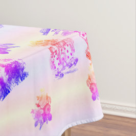 Alice im Wunderland - Alice in Wonderland pastel Tafelkleed