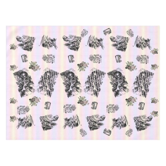 Alice im Wunderland - Alice in Wonderland pastel Tafelkleed (Voorkant (Horizontaal))